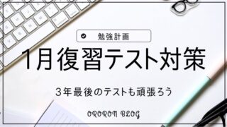 サピックス1月度復習テスト対策勉強計画【3年1月2週目】